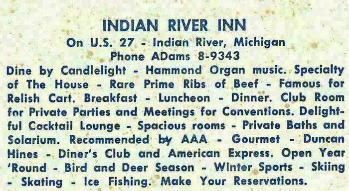 Indian River Inn (Brass Rail Bar & Grill) - Vintage Postcard (newer photo)